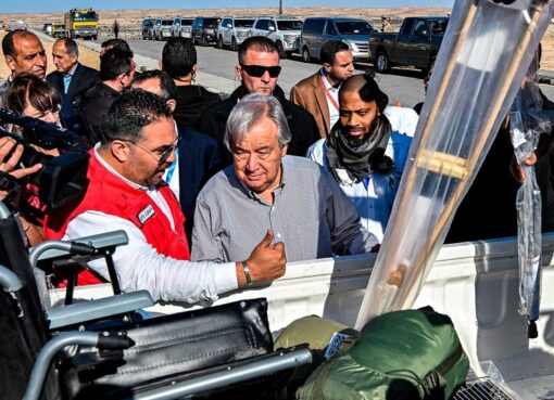 Guterres viajó a la frontera de Gaza con Egipto | El secretario general de la ONU llamó a una tregua entre Israel y Hamas