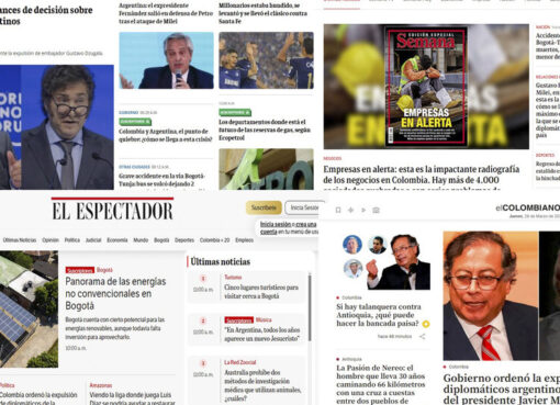 Así reflejaron los medios colombianos el ataque de Milei a Petro y el conflicto diplomático | La noticia destacada de los principales sitios periodísticos