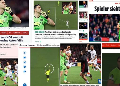 “El regreso de la pesadilla argentina”: las repercusiones en los medios de Francia tras el show de Dibu Martínez en el triunfo por penales del Aston Villa