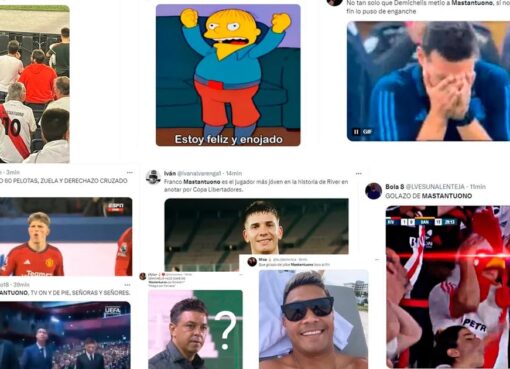 Estallaron los memes por el gol de Franco Mastantuono en la victoria de River ante Libertad por la Copa Libertadores