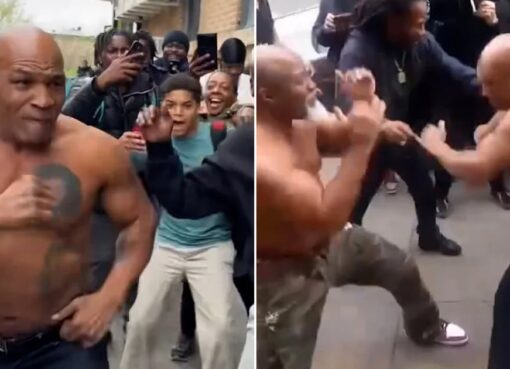 Mike Tyson tuvo una “pelea callejera” con otro ex campeón mundial y el video causó sensación entre los fanáticos