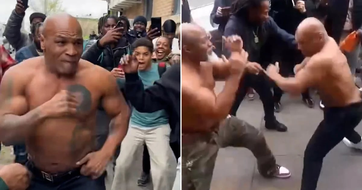 Mike Tyson tuvo una “pelea callejera” con otro ex campeón mundial y el video causó sensación entre los fanáticos