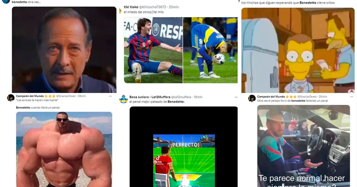 Los mejores memes del empate de Boca con Nacional en Potosí: el penal errado por Benedetto, en el centro de la escena