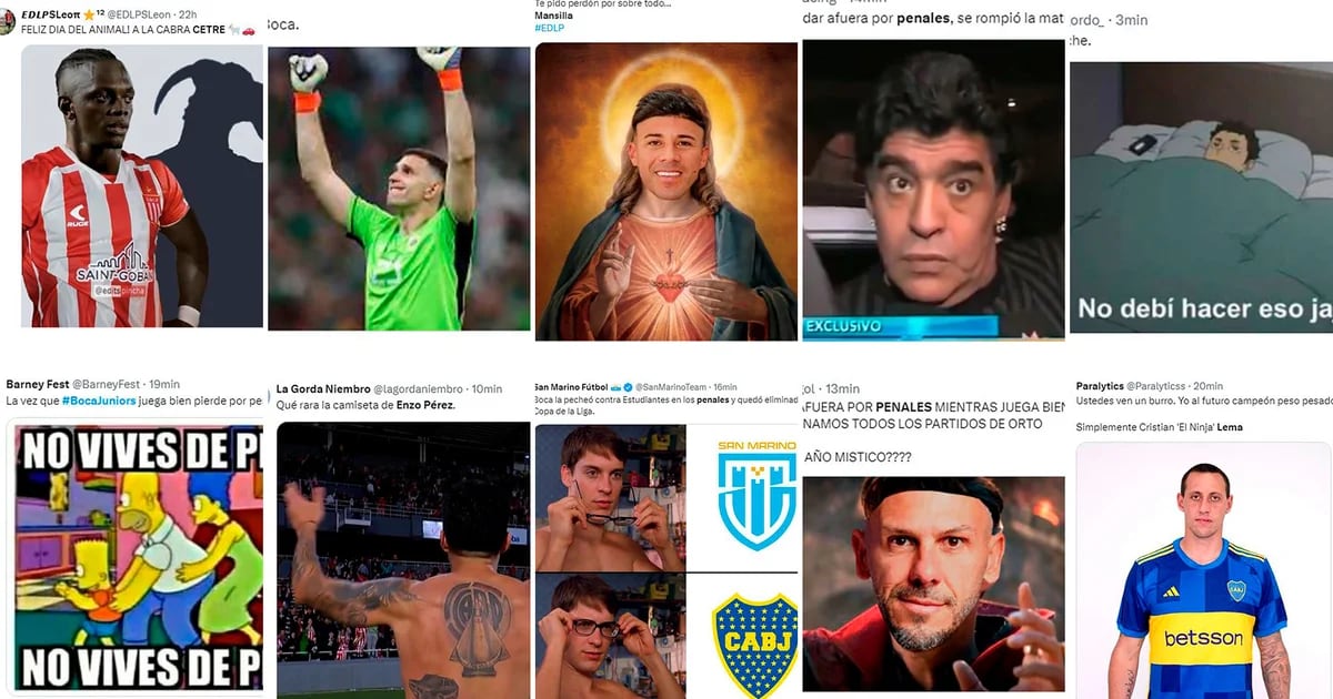 Los mejores memes de la eliminación de Boca por penales ante Estudiantes: la patada de Lema y la burla de River por Enzo Pérez