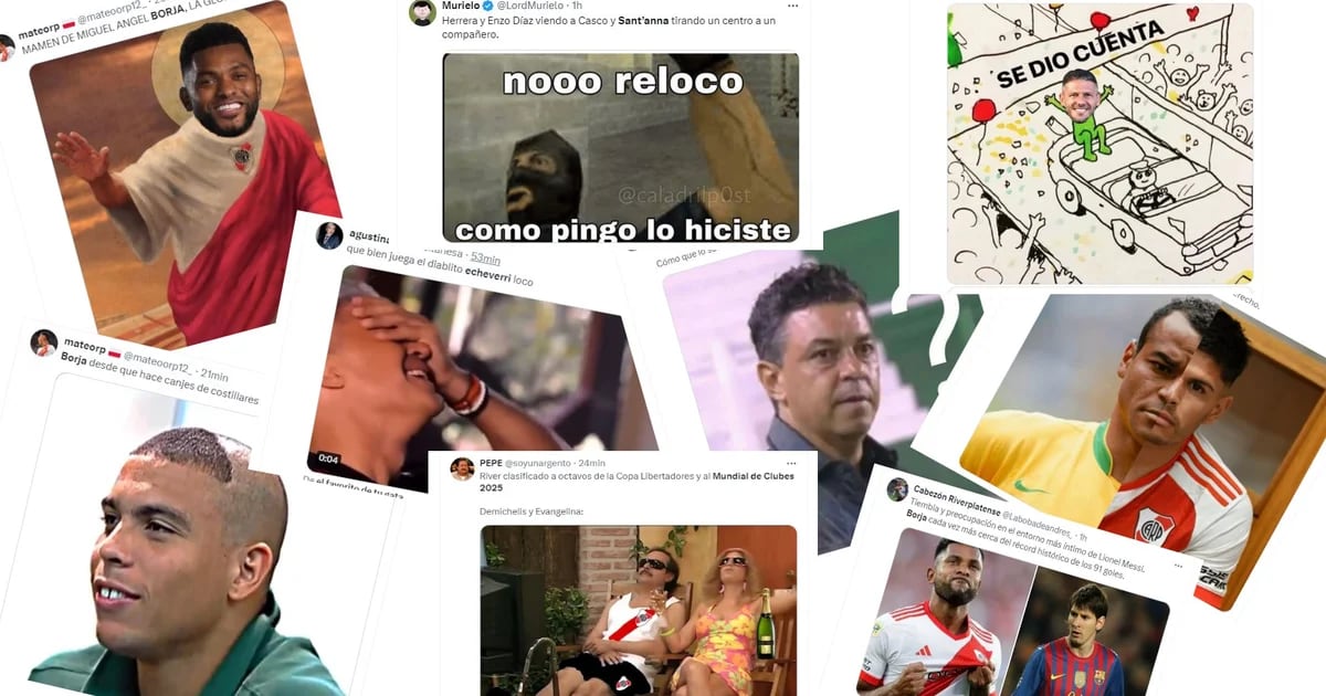 Los mejores memes que dejó el triunfo de River ante Libertad: Borja en modo Ronaldo, los cambios de Demichelis y “Cafú” Sant’Anna