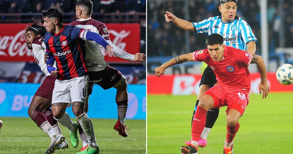 San Lorenzo empató con Lanús y Racing goleó a Argentinos en la continuidad de la fecha 2 de la Liga Profesional