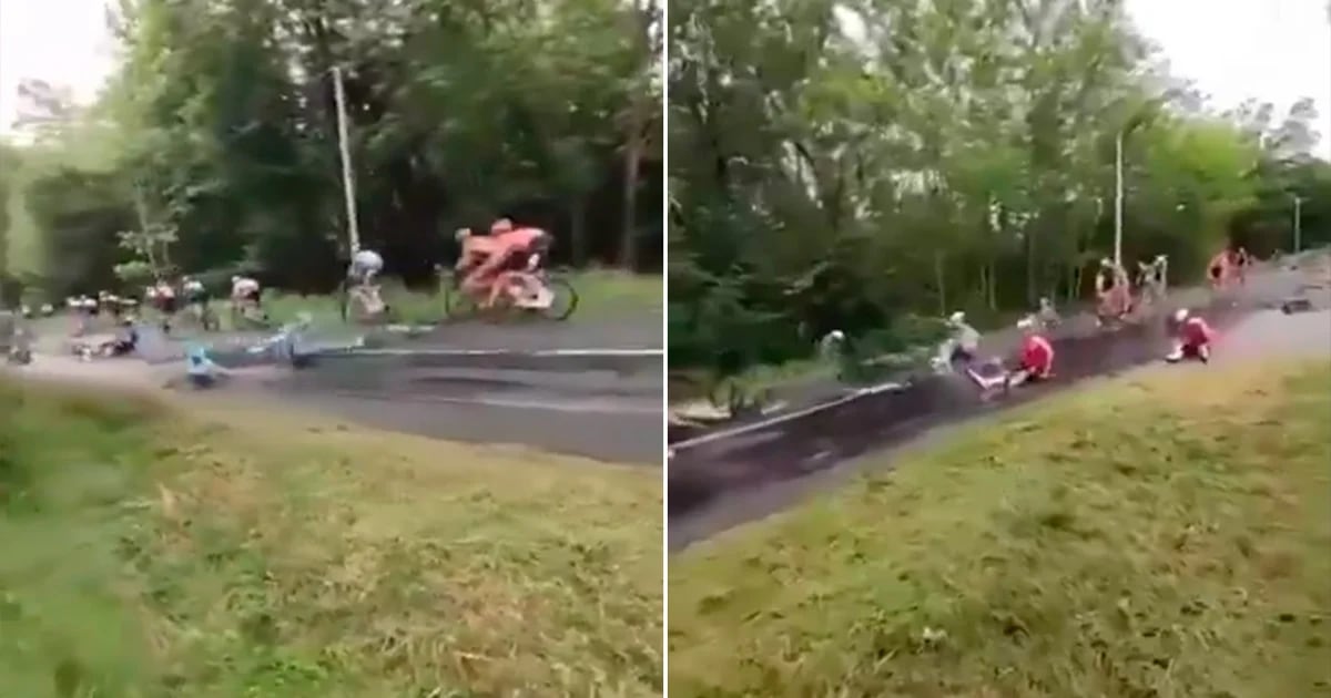 “Fue una locura”: impresionante accidente en una clásica carrera de ciclismo en Francia, con casi 50 involucrados