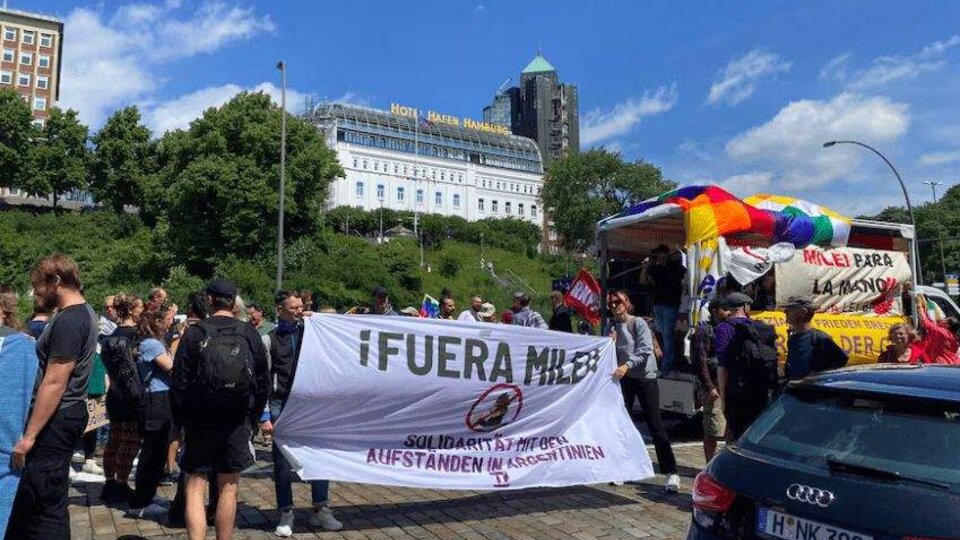 Javier Milei no fue bienvenido en Alemania | Manifestaciones en contra de su visita