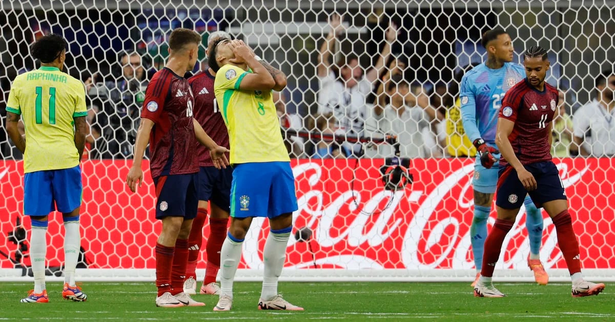 Sorpresa: Brasil empató 0-0 con Costa Rica en su debut en la Copa América