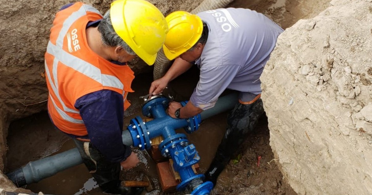 OSSE: habrá restricción del servicio de agua potable el martes 2 de julio en un rincón de Pocito