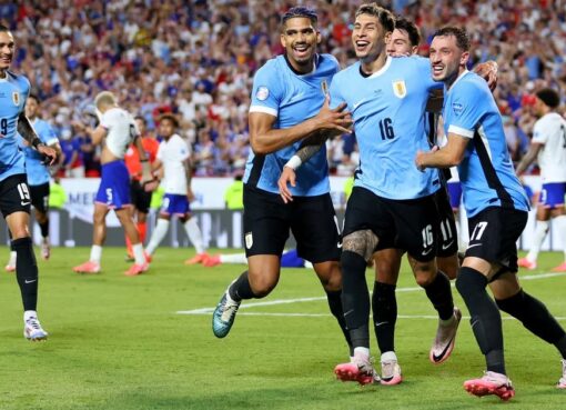 Uruguay venció 1-0 a Estados Unidos y avanzó como líder a los cuartos de final de la Copa América