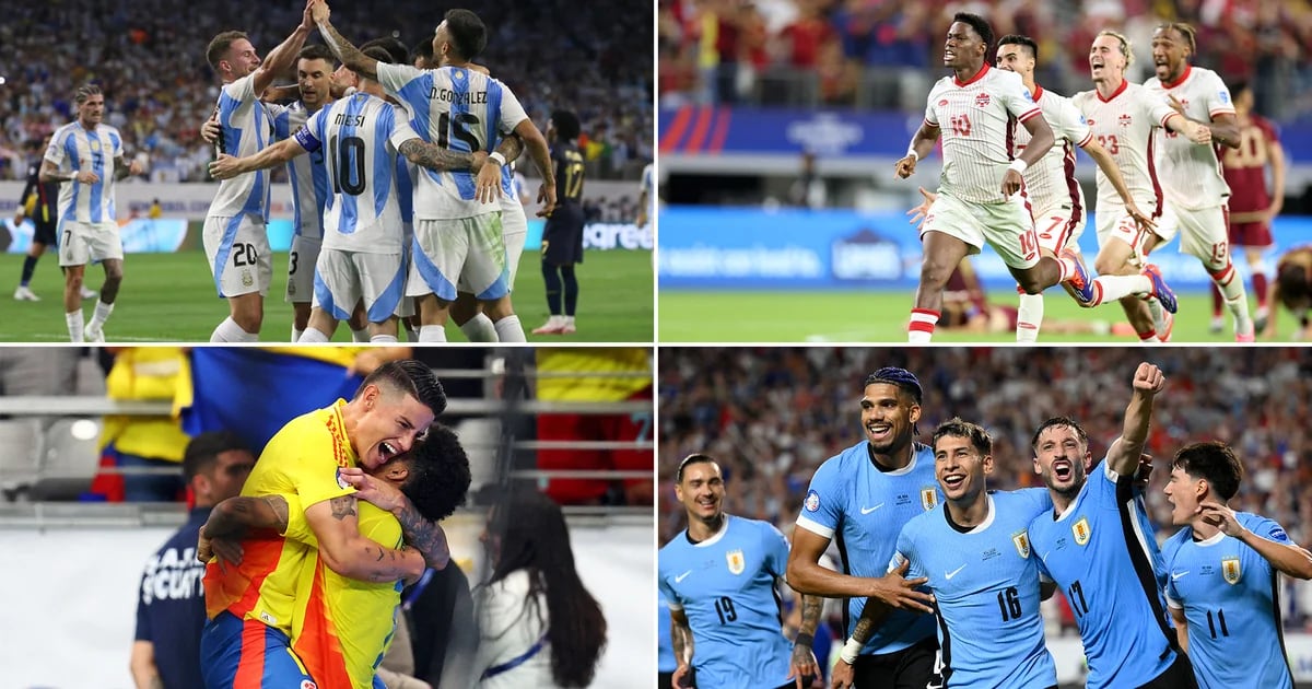 Argentina-Canadá y Colombia-Uruguay: día, hora y todo lo que hay que saber sobre las semifinales de la Copa América