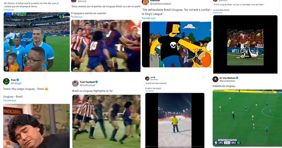 Los mejores memes del triunfo por penales de Uruguay sobre Brasil: el foco sobre el show de faltas