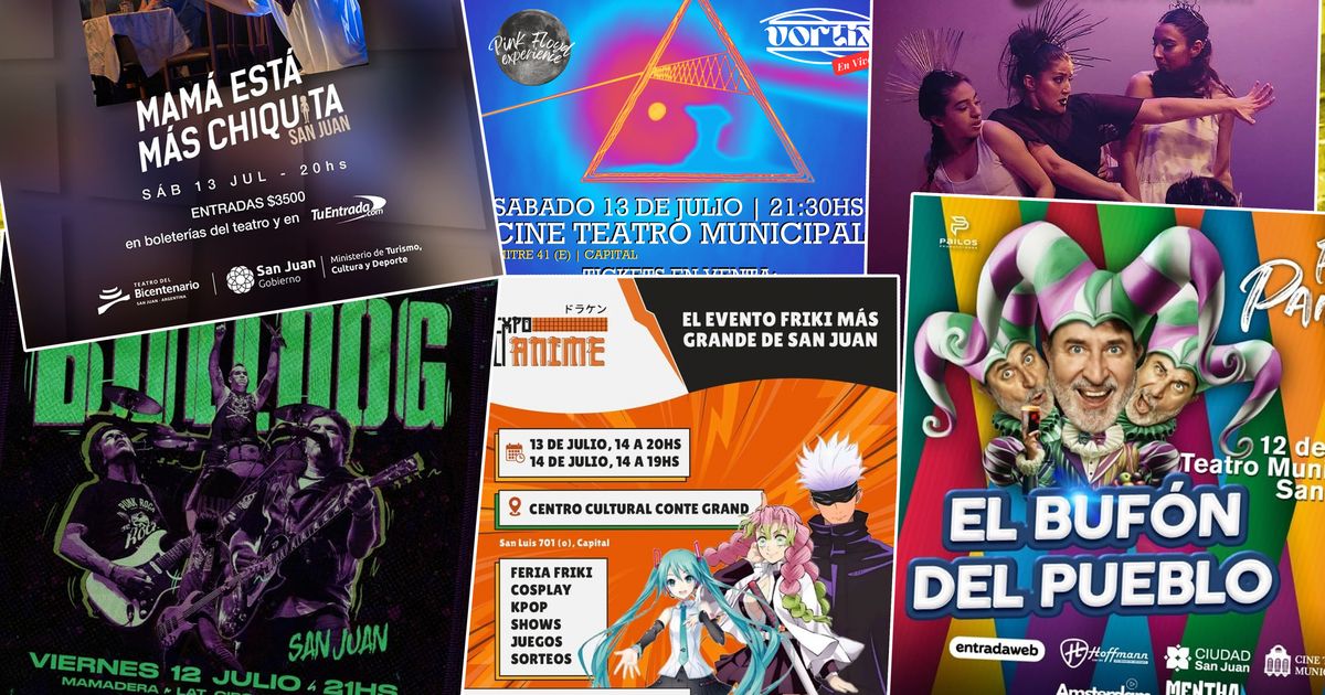 Finde en San Juan: amplia oferta de danza, música y teatro