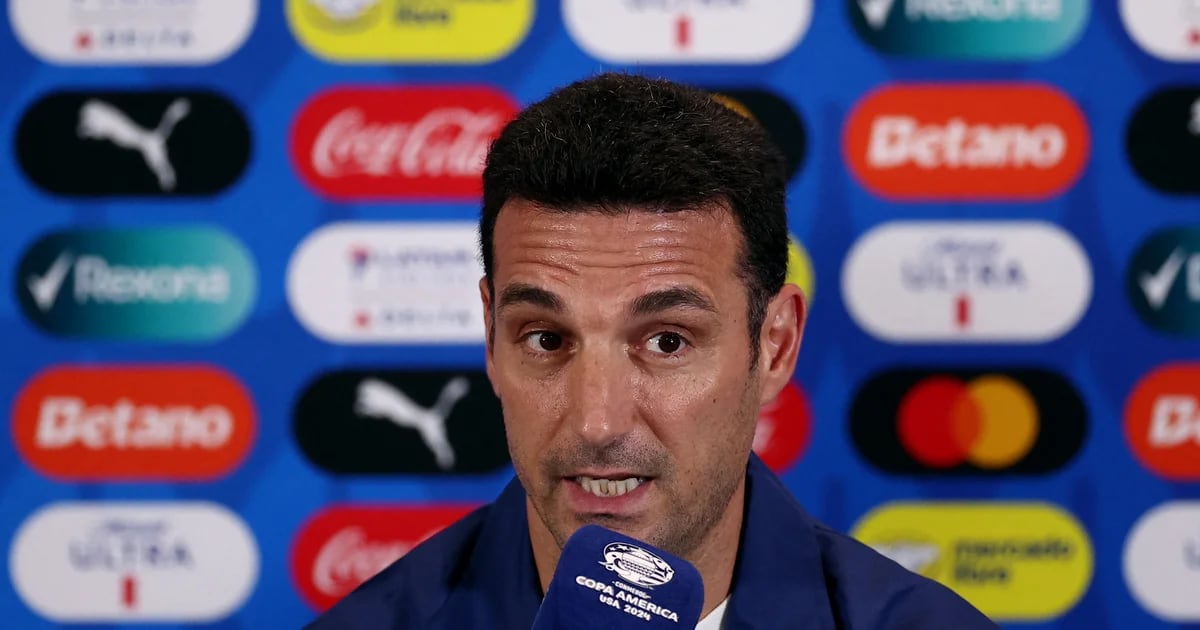 Scaloni habló antes de la final de Copa América contra Colombia: la posible titularidad de Di María y las declaraciones de Bielsa