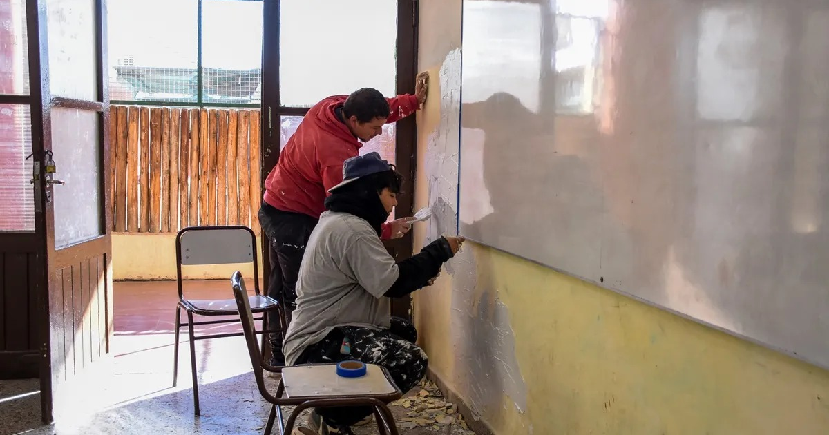 Alumnos de 30 escuelas sanjuaninas volverán a clases con las paredes como nuevas