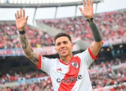 Enzo Fernández reapareció tras el conflicto por el video en los festejos de la Selección: el homenaje que le hizo River