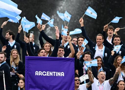 Así fue el ingreso de la delegación de Argentina en la ceremonia de apertura de los Juegos Olímpicos de París 2024