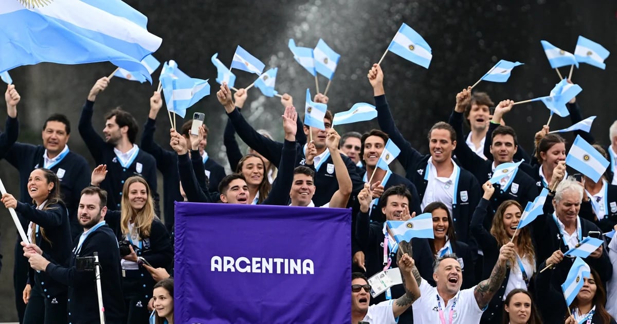 Así fue el ingreso de la delegación de Argentina en la ceremonia de apertura de los Juegos Olímpicos de París 2024