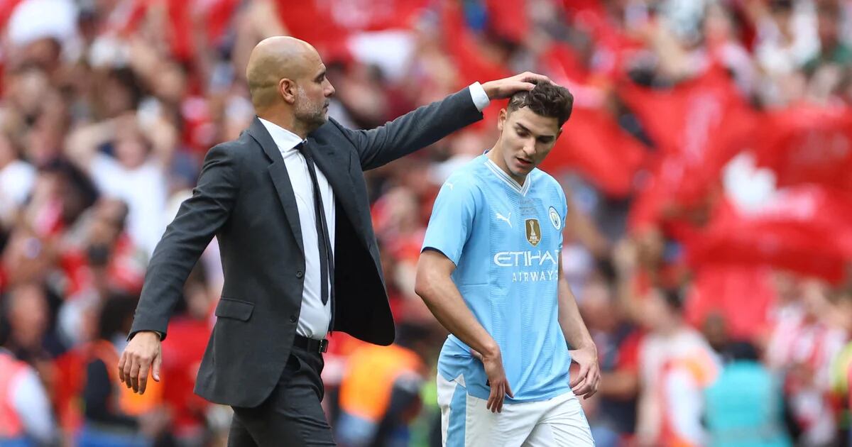 La concluyente respuesta de Pep Guardiola a Julián Álvarez tras las declaraciones del argentino poniendo en duda su futuro en el Manchester City