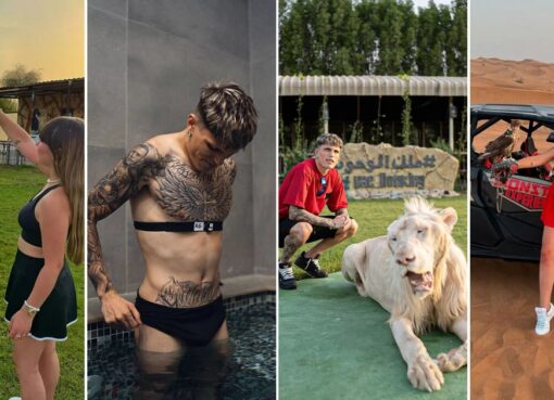 El álbum de fotos de las exóticas vacaciones de Garnacho: desierto, zoo, una camiseta que no es la de su club y guiño a la Selección