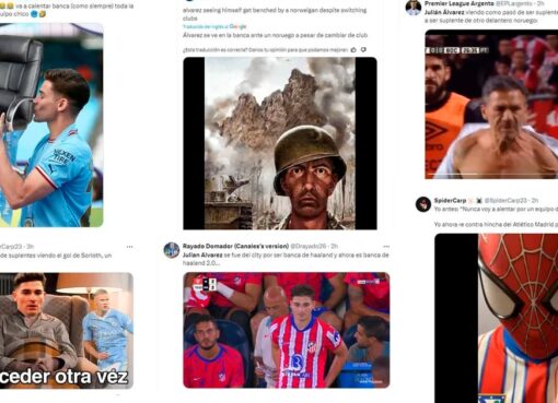 Los mejores memes del debut de Julián Álvarez en el Atlético de Madrid