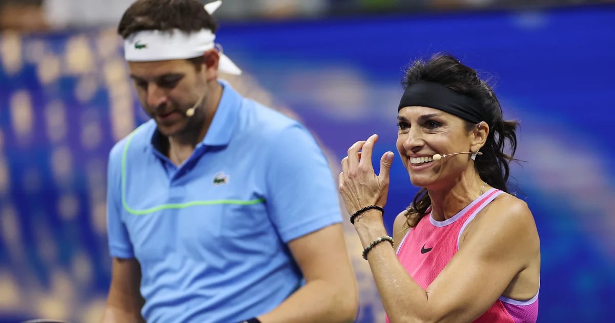 Gabriela Sabatini y Juan Martín Del Potro vencieron en una emotiva  exhibición en la previa del US Open: sus mejores jugadas