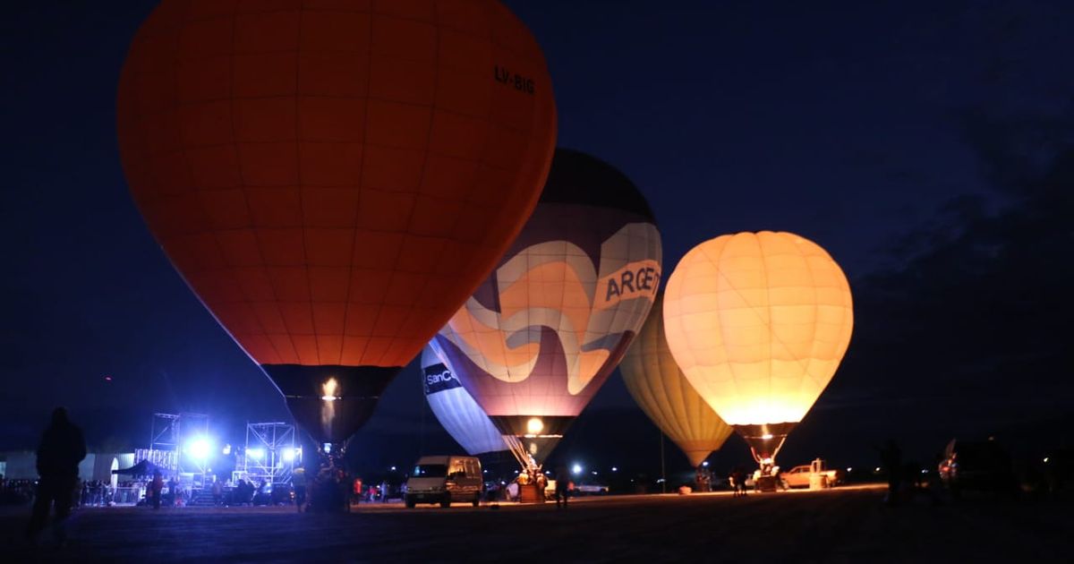 Galería de imágenes: impactante show de los globos aerostáticos en Pocito