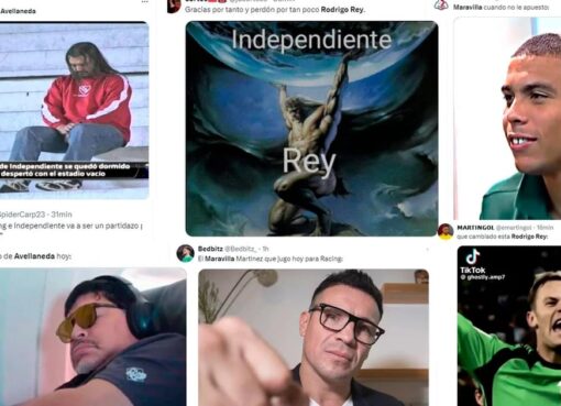 Estallaron los memes tras el empate entre Racing e Independiente: Rodrigo Rey en modo Neuer y los “9 jugadores” del Rojo, en el foco