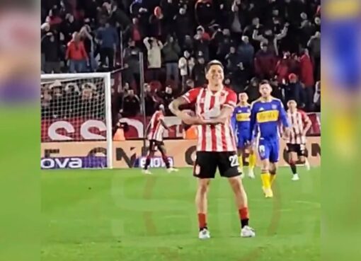 El provocativo gesto de Enzo Pérez en el gol anulado a Estudiantes que molestó al plantel de Boca Juniors: el careo con Advíncula