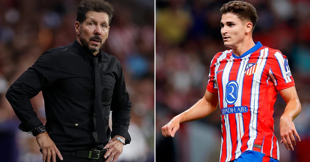 El Cholo Simeone explicó por qué sacó a Julián Álvarez en el entretiempo: su ironía frente a una pregunta que lo incomodó