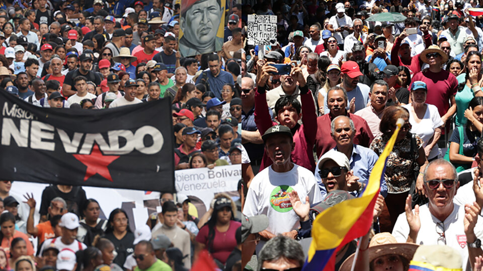 Venezuela: marchas a favor y en contra del gobierno | Al cumplirse un mes de las elecciones presidenciales