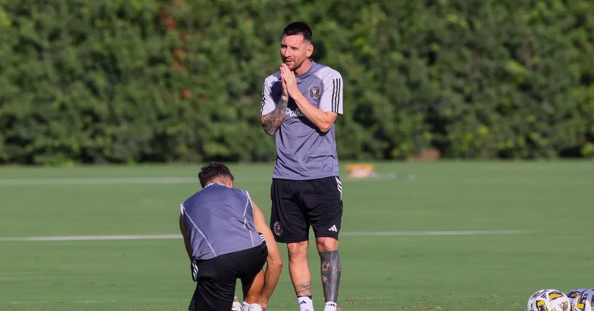 Lionel Messi entrenó con Inter Miami, pero quedó descartado para el partido del sábado ante Chicago Fire