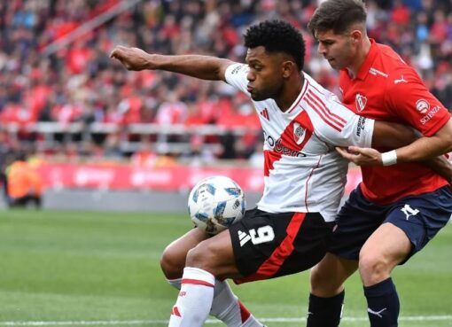 El River de Gallardo, con un jugador más durante casi todo el partido, no pudo vencer a Independiente