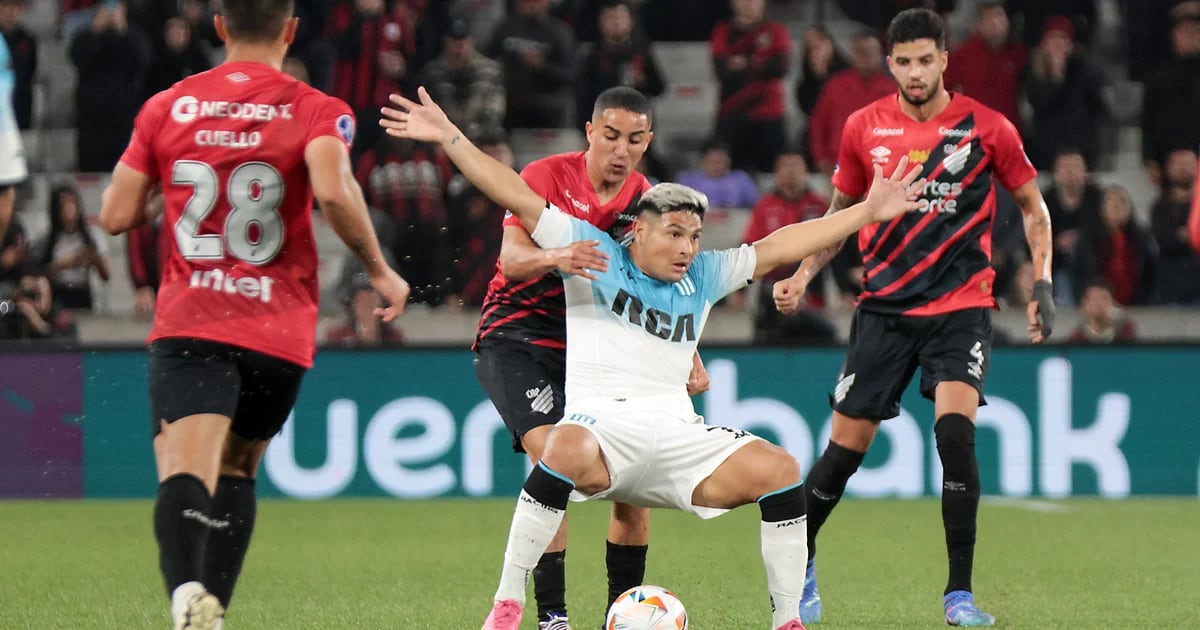 Racing perdió 1-0 con Athletico Paranaense en Brasil en el primer duelo de cuartos de final de la Sudamericana