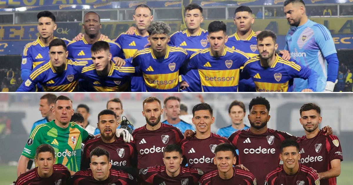 Las probables formaciones de Boca Juniors y River Plate en el Superclásico que se jugará en la Bombonera