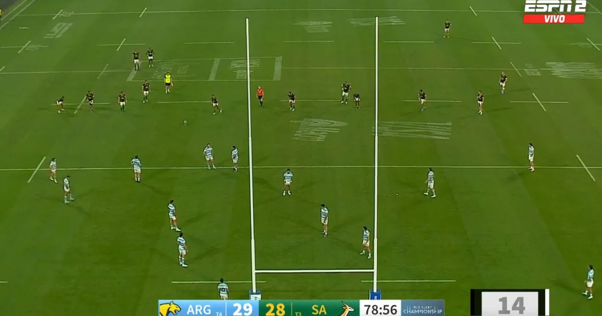 El increíble penal que falló Sudáfrica en el último minuto y permitió la histórica victoria a Los Pumas en el Rugby Championship