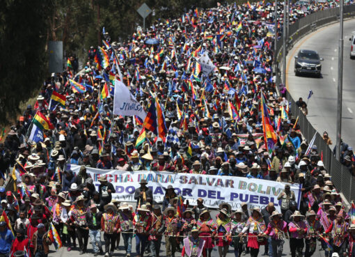 La marcha de Evo contra Arce llegó a La Paz | Luego de 187 kilómetros caminados en siete días