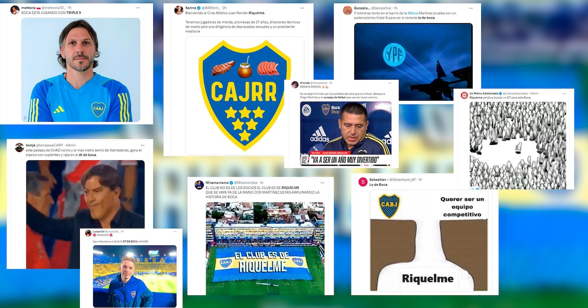 Estallaron los memes por la derrota de Boca y la renuncia de Diego Martínez: Riquelme, el Consejo de Fútbol y la “alegría” de River