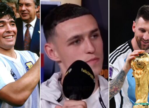 Phil Foden eligió a su jugador favorito y lo colocó por encima de Messi, Maradona y Zidane