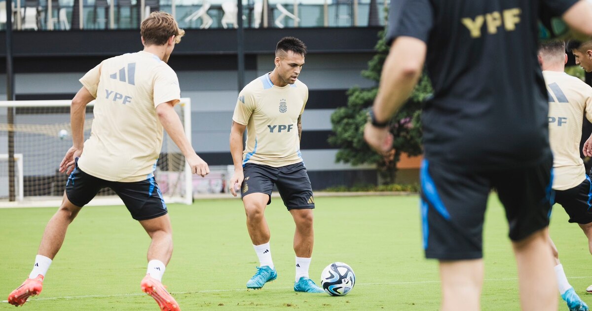 Argentina volvió a entrenarse pensando en Venezuela: la foto que causó furor y la única duda en la formación