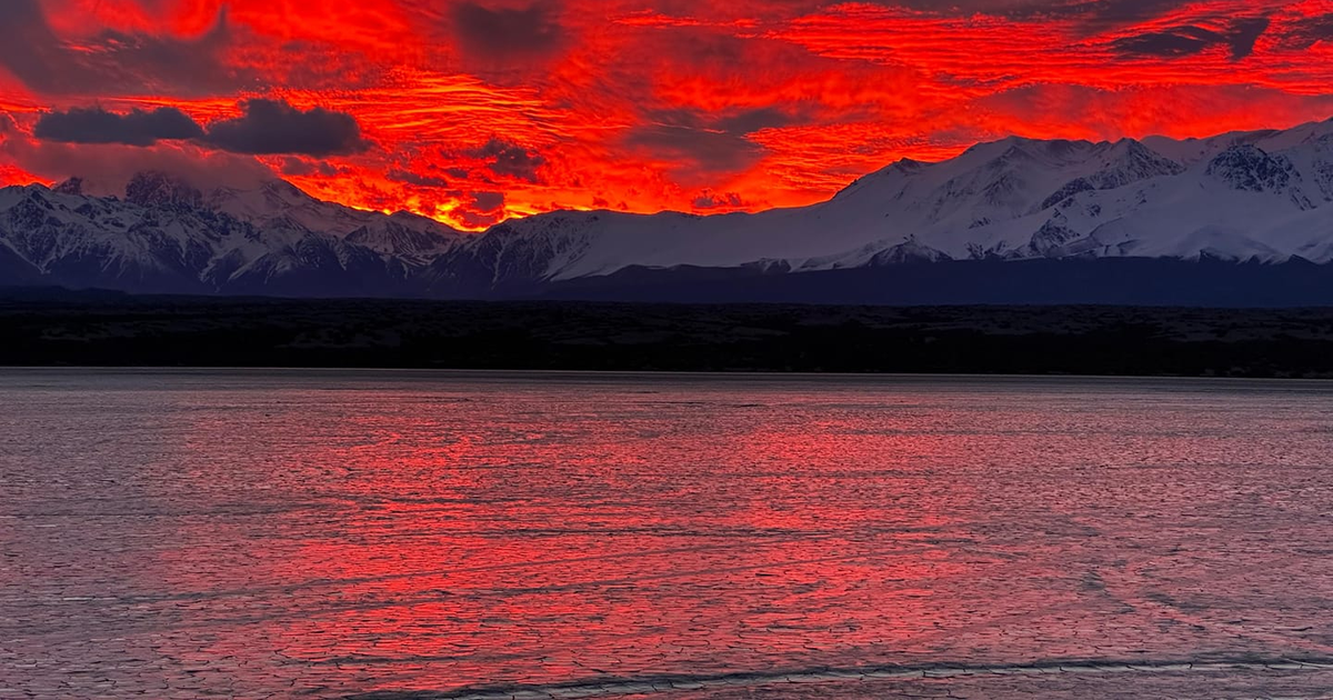 Un sanjuanino capturó las maravillas del atardecer en Barreal y el video se hizo viral