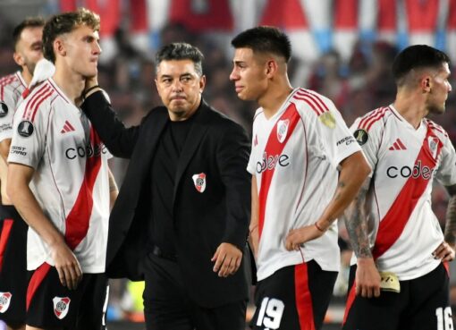 El gesto de Gallardo con sus jugadores apenas se decretó la eliminación de River Plate en la Libertadores