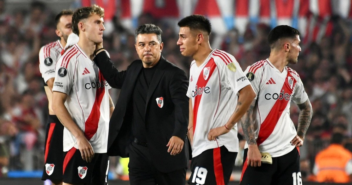 El gesto de Gallardo con sus jugadores apenas se decretó la eliminación de River Plate en la Libertadores