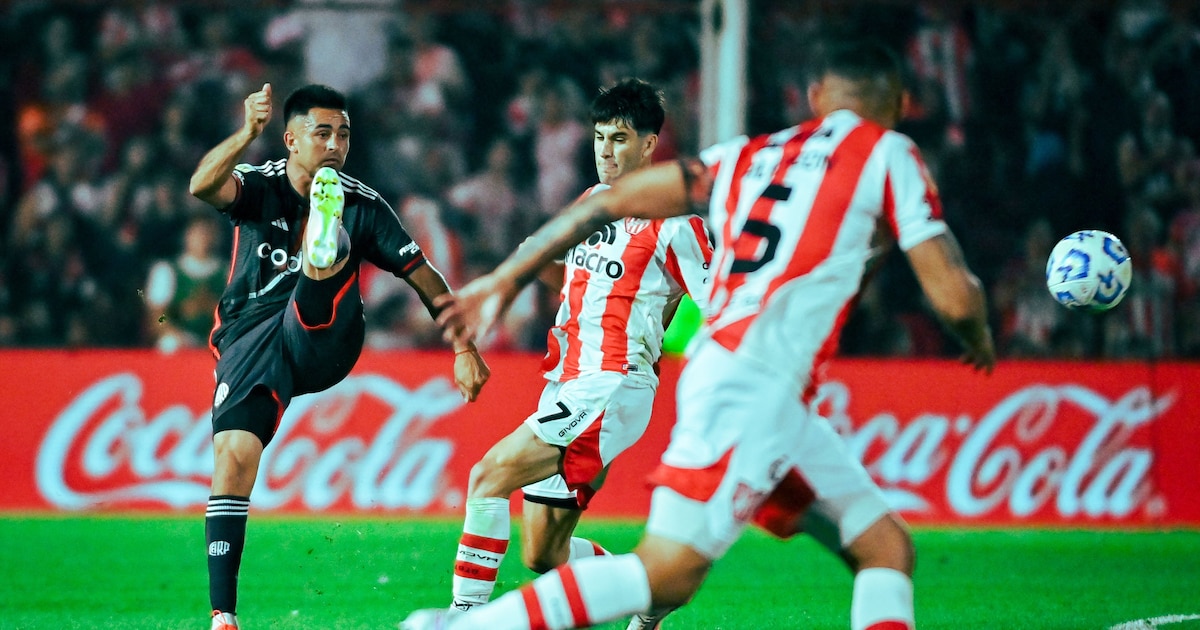 La asistencia “tres dedos” del Pity Martínez para el gol de Colidio que le dio el triunfo a River ante Instituto