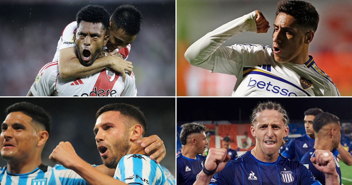 Luego de las victorias de Boca, River, Racing y Talleres, así quedó la pelea por la Liga Profesional y por el ingreso a las copas