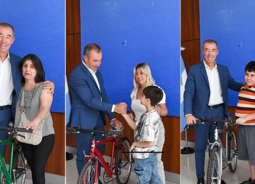 Tres mujeres, las ganadoras de las bicis que regaló la Legislatura en la Fiesta Nacional del Sol