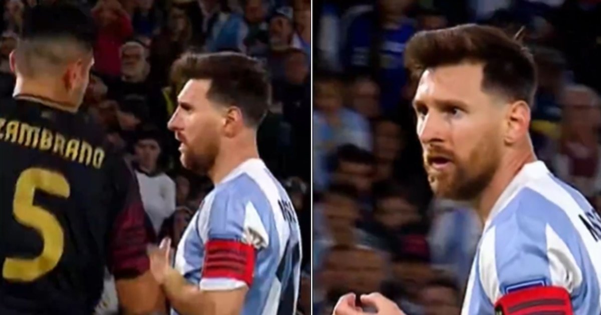 “¿Qué te pasa, bobo?”: el áspero ida y vuelta de Messi con Zambrano que hizo recordar a su legendario choque en el Mundial