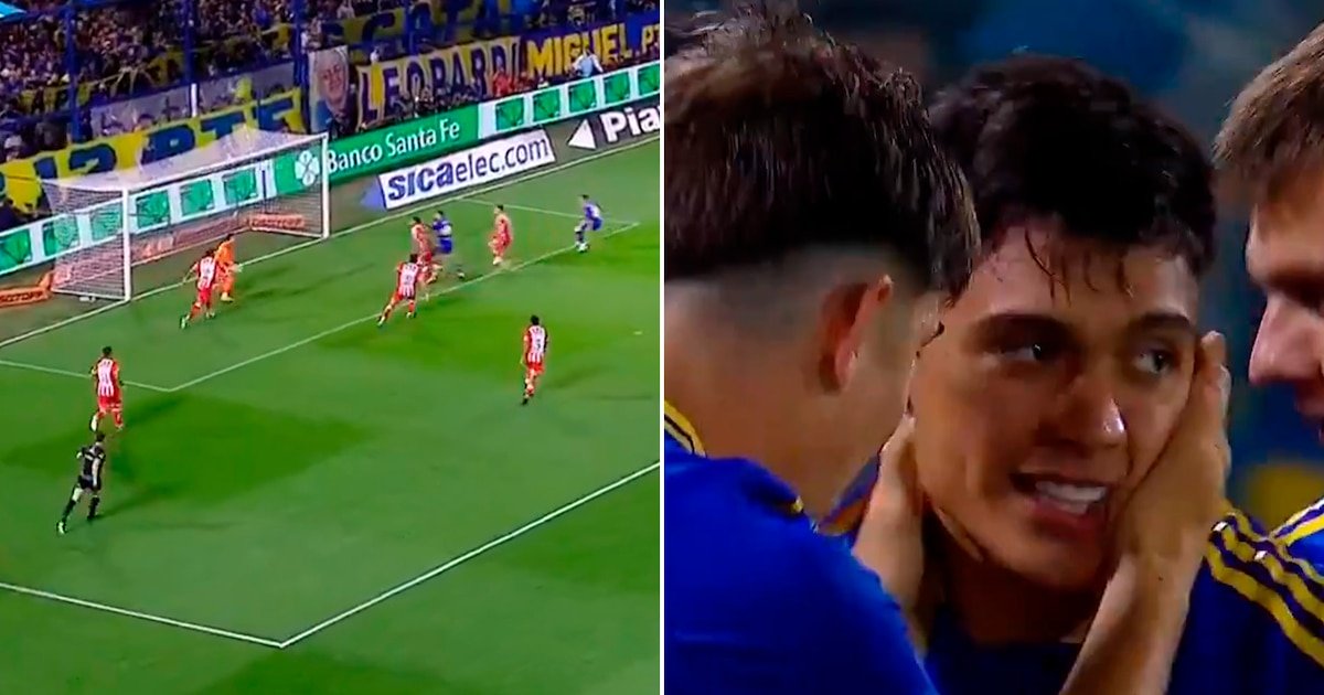 Doble gambeta de Zeballos y cabezazo “a lo Palermo” de Milton Giménez: el gol con el que Boca se puso en ventaja ante Unión