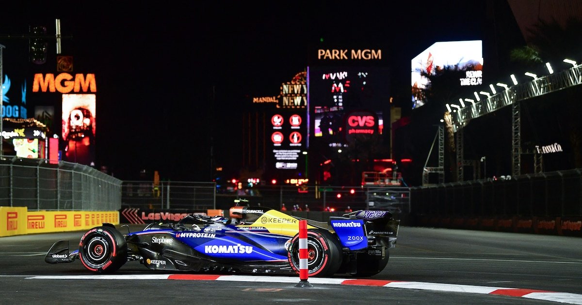 Franco Colapinto tuvo un duro accidente en la clasificación del GP de Las Vegas de Fórmula 1: George Russell largará desde la pole